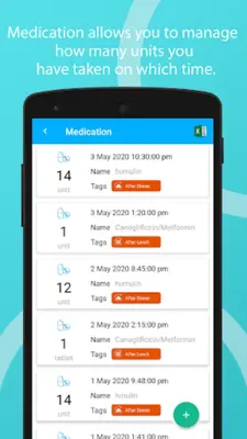 Glucose Tracker android App screenshot 2