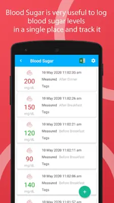 Glucose Tracker android App screenshot 4